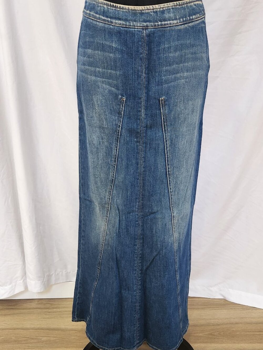 Armani Jeans comfort fit indigo maxi denim skirt, 6